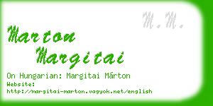 marton margitai business card
